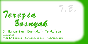 terezia bosnyak business card
